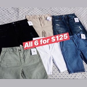 7 For all Mankind Men’s Shorts Bundle
